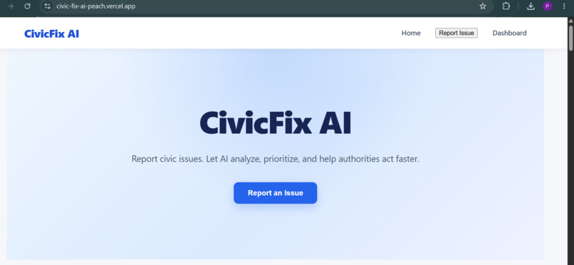 CivicFix-AI – screenshot 1