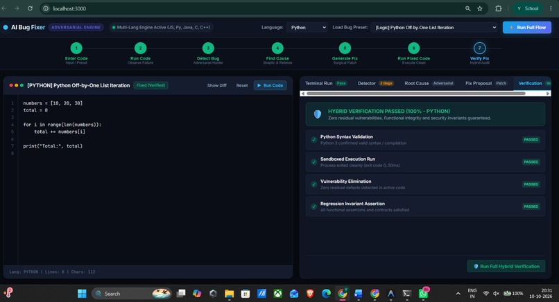 AI BUG FIXER FOR SMALL PROGRAMS – screenshot 3