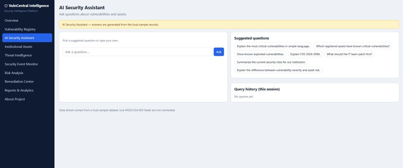 VulnCentral Intelligence – screenshot 4