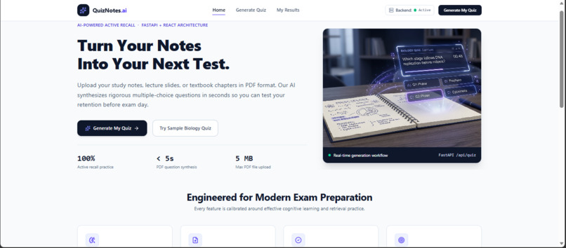 Smart Notes-to-Quiz Generator – screenshot 8