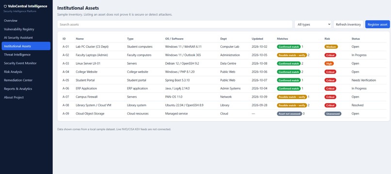 VulnCentral Intelligence – screenshot 5