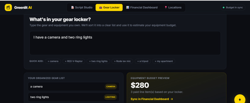 Greenlit AI – screenshot 2