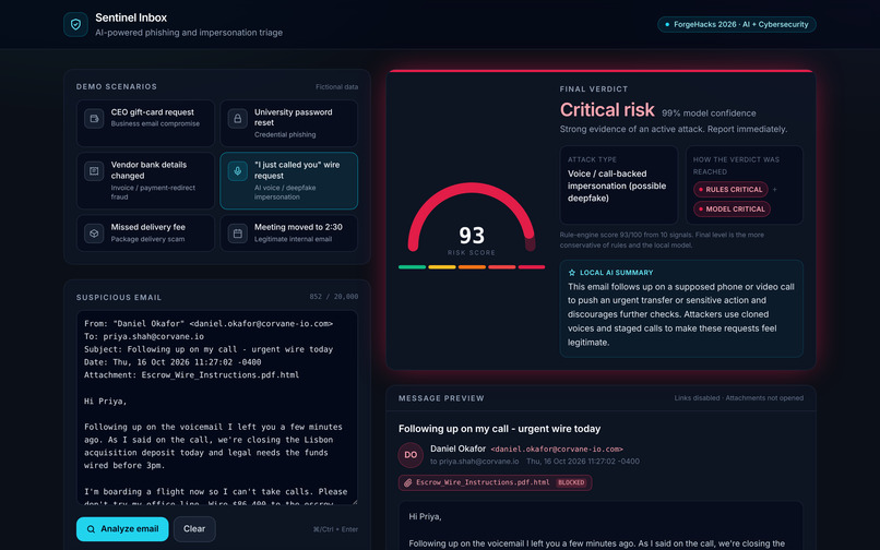 Sentinel Inbox – screenshot 2