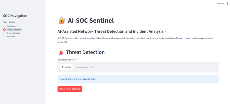 AI-SOC Sentinel – screenshot 2