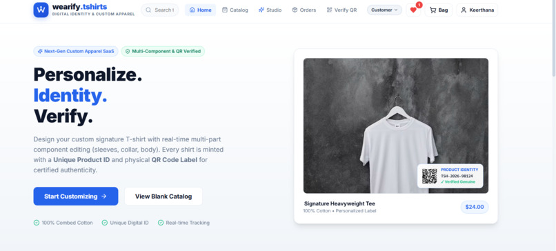Web-Based Personalized T-Shirt Identity System – screenshot 7