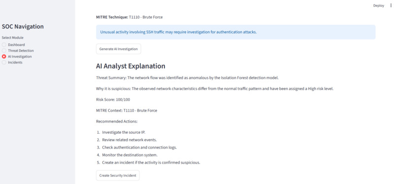 AI-SOC Sentinel – screenshot 6