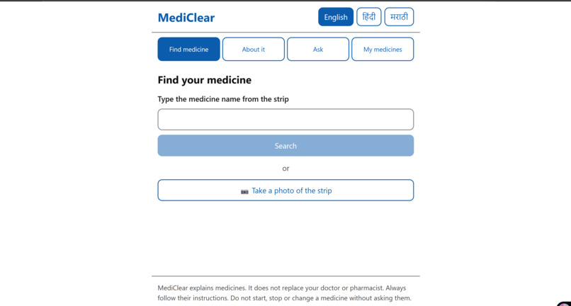 MediClear – screenshot 3