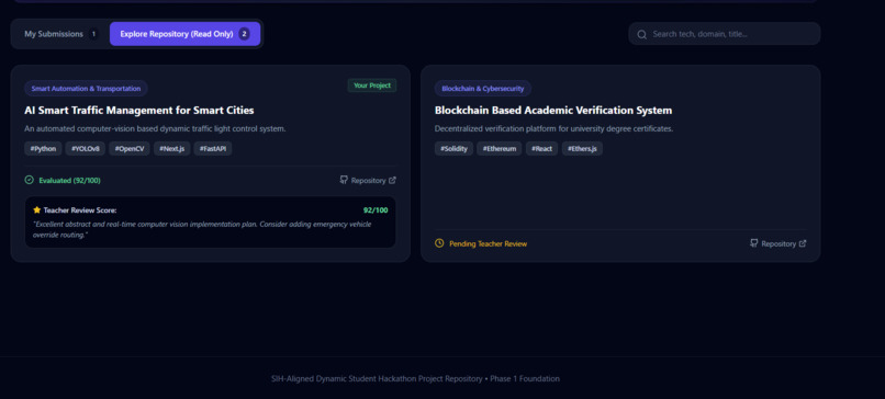 AI Student Project Repository with Smart Tech Tagging – screenshot 2