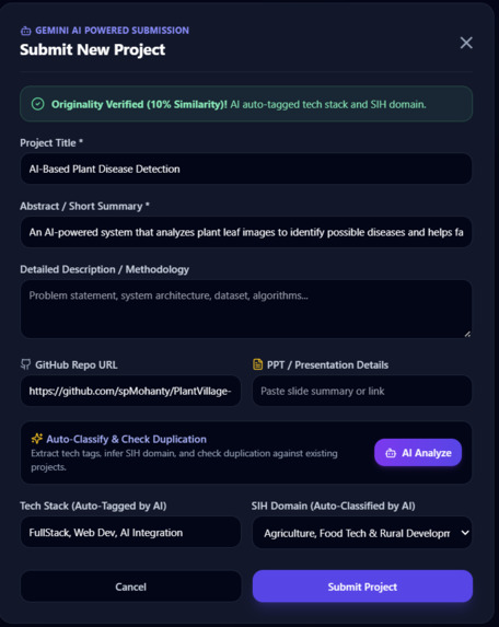 AI Student Project Repository with Smart Tech Tagging – screenshot 4