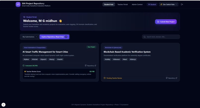 AI Student Project Repository with Smart Tech Tagging – screenshot 11