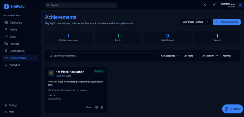 SkillFolio: AI Career Assistant – screenshot 2