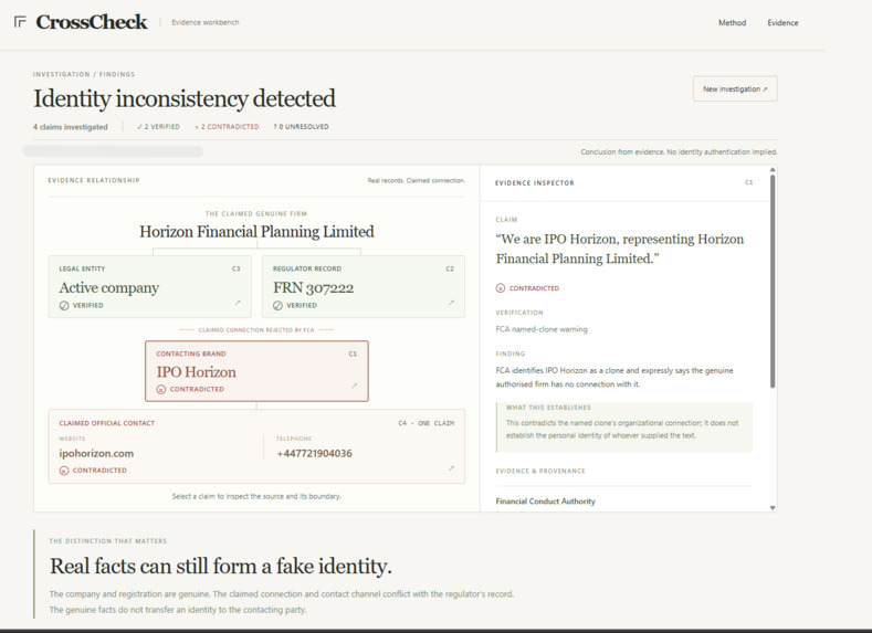 CrossCheck – screenshot 3