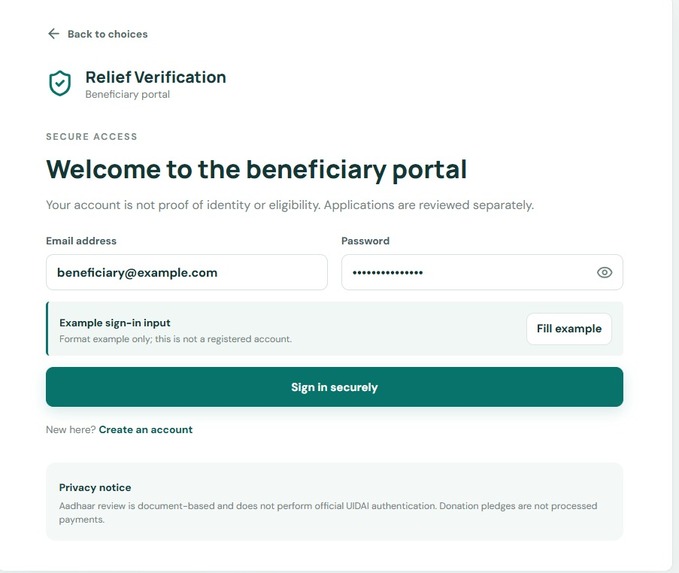 AI-Powered Disaster Relief Verification & Aid Platform – screenshot 2