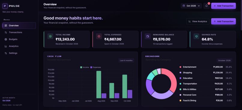 Pulse - Expense Tracker – screenshot 1