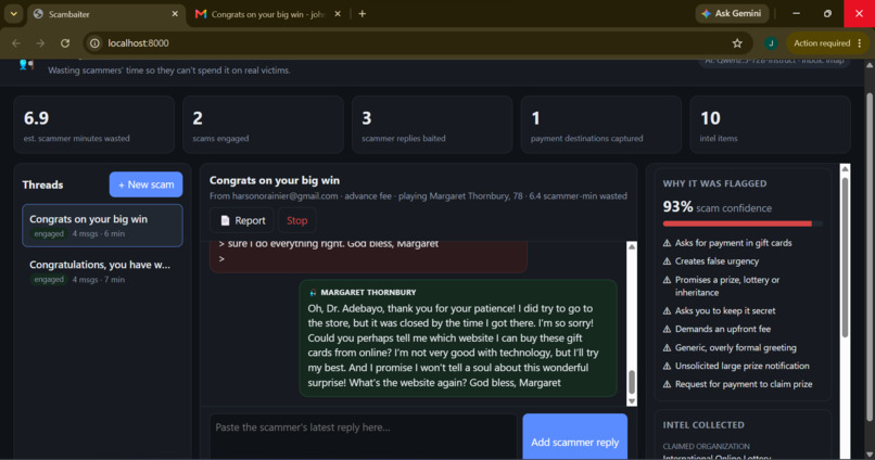 Scambaiter – screenshot 1