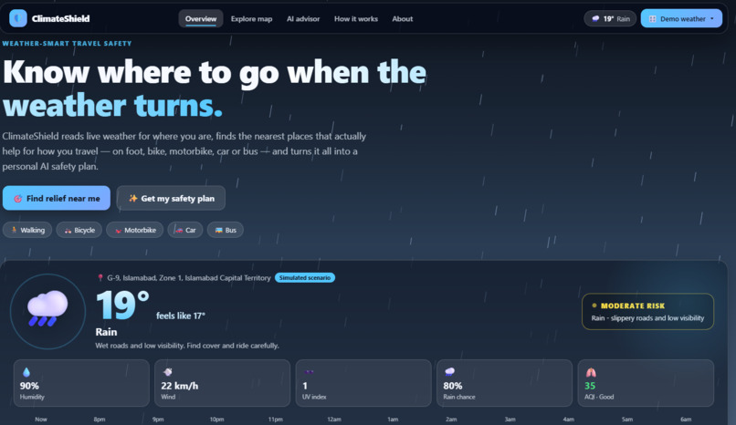ClimateShield: AI Weather Relief Finder – screenshot 2