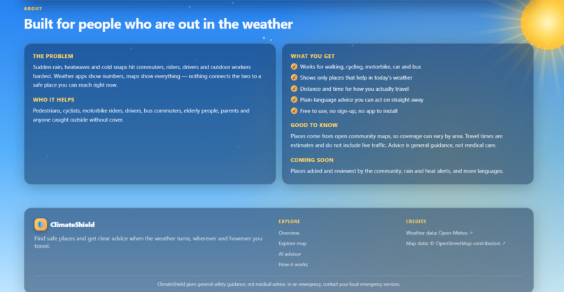 ClimateShield: AI Weather Relief Finder – screenshot 7