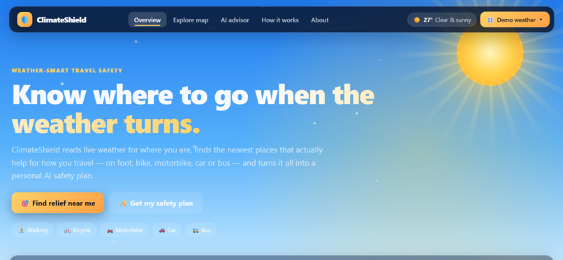 ClimateShield: AI Weather Relief Finder – screenshot 10