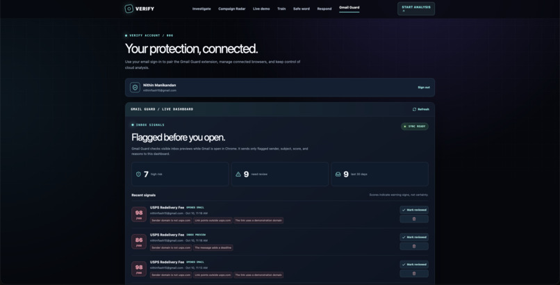 Verify – screenshot 2