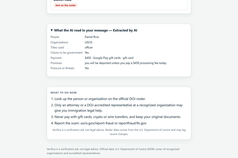 Verifica – screenshot 5