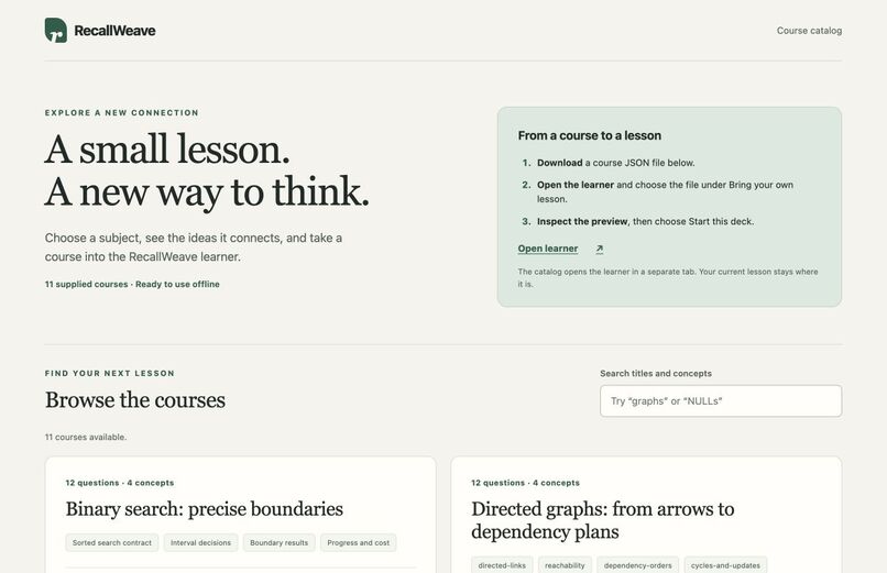 RecallWeave – screenshot 3