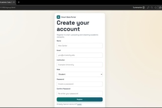 Smart Academic Data Cleaning Portal