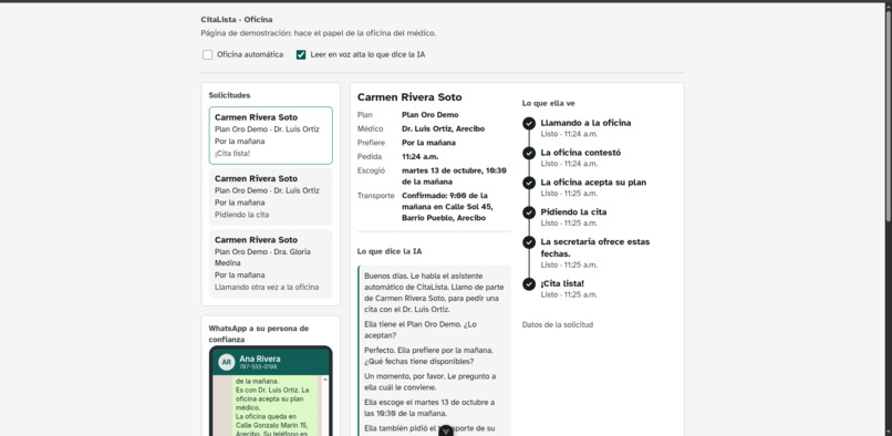 CitaLista – screenshot 2