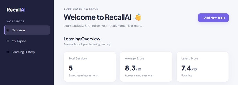 RecallAI – screenshot 1