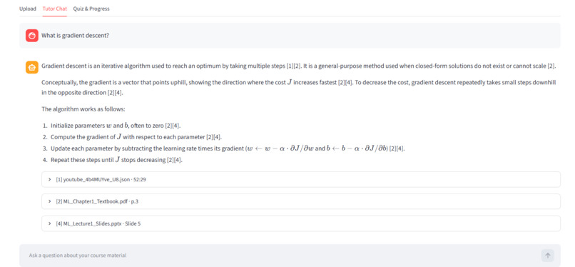Study Companion: A Source-Cited AI Tutor – screenshot 7