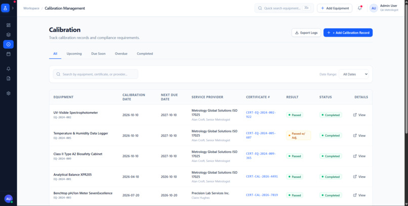 Automated Lab Calibration Project – screenshot 6