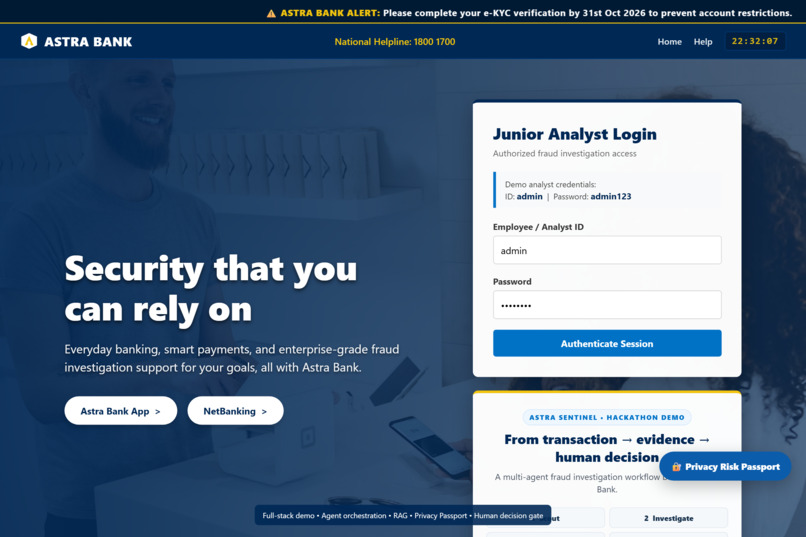 Astra Bank Sentinel Swarm – screenshot 1