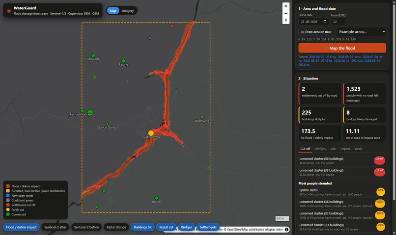 WaterGuard: Flood Impact from Space – screenshot 1