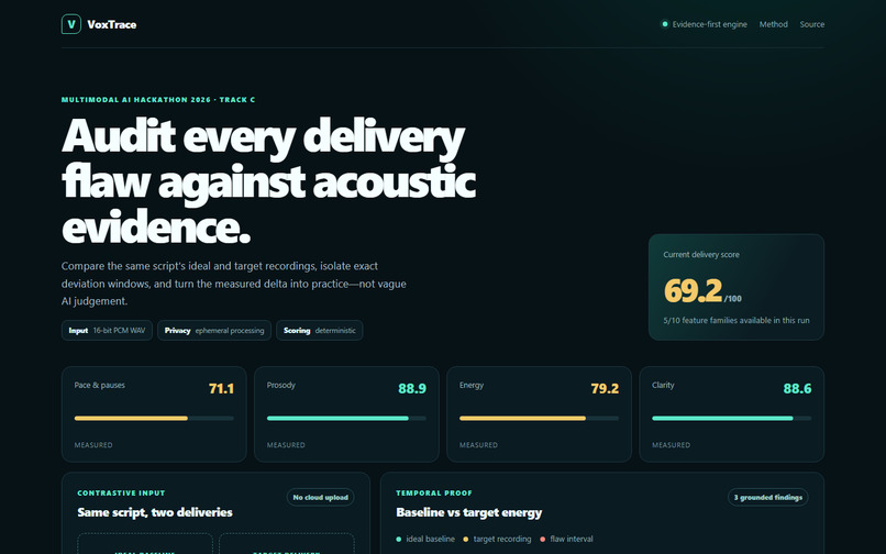 VoxTrace – screenshot 1