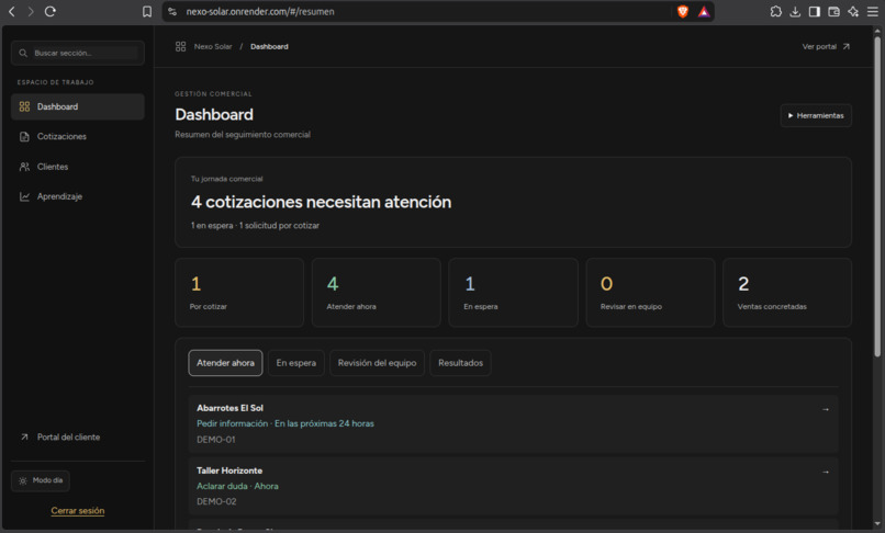 Nexo Solar – screenshot 1
