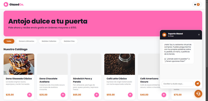 Glaze Co. Manager Dashboard / Delivery Service w/ Chatbot – screenshot 6