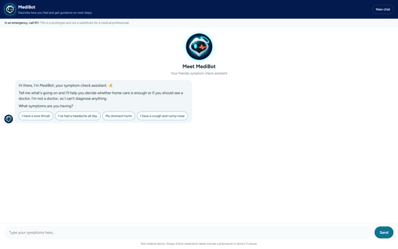 MediBot – screenshot 1