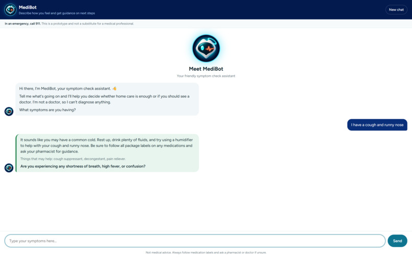 MediBot – screenshot 2