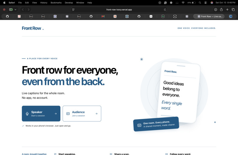 Front Row – screenshot 1