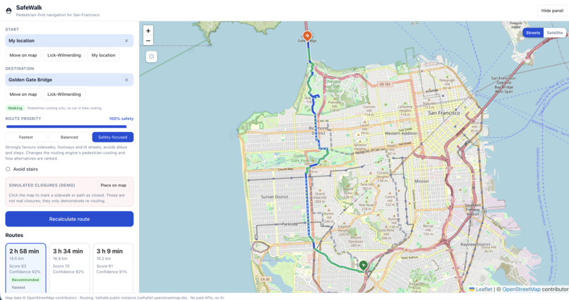 SafeWalk – screenshot 1