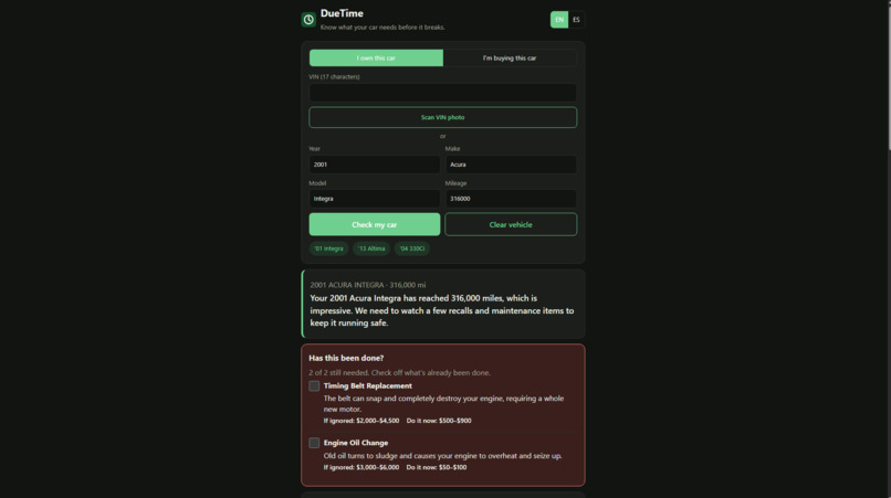 Due Time – screenshot 2
