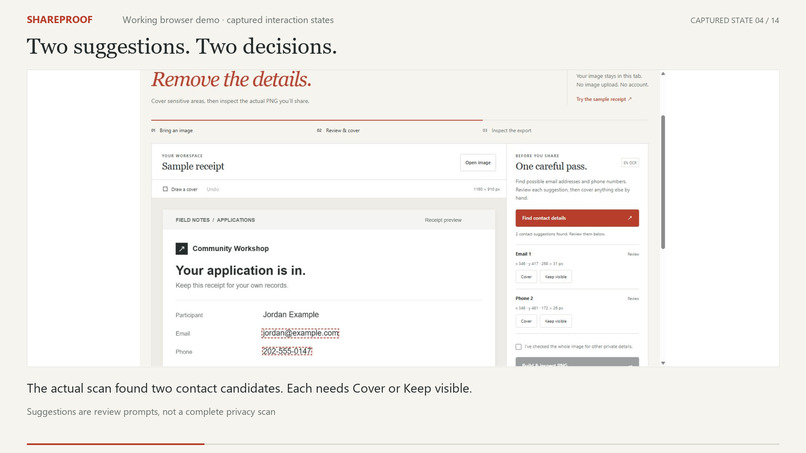 ShareProof – screenshot 3