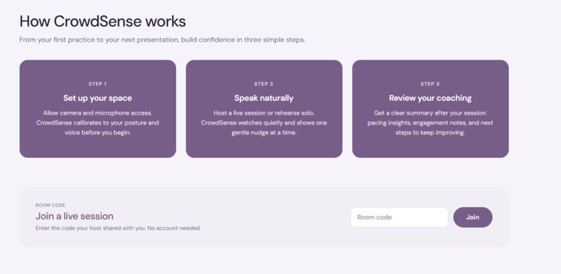 CrowdSense – screenshot 2