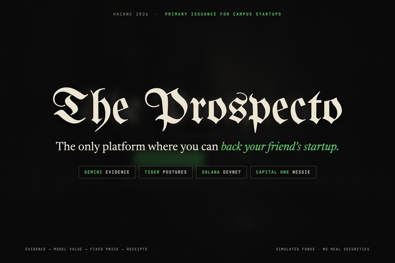 Prospecto – screenshot 1