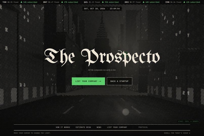 Prospecto – screenshot 2