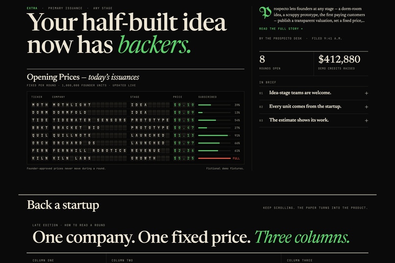 Prospecto – screenshot 3