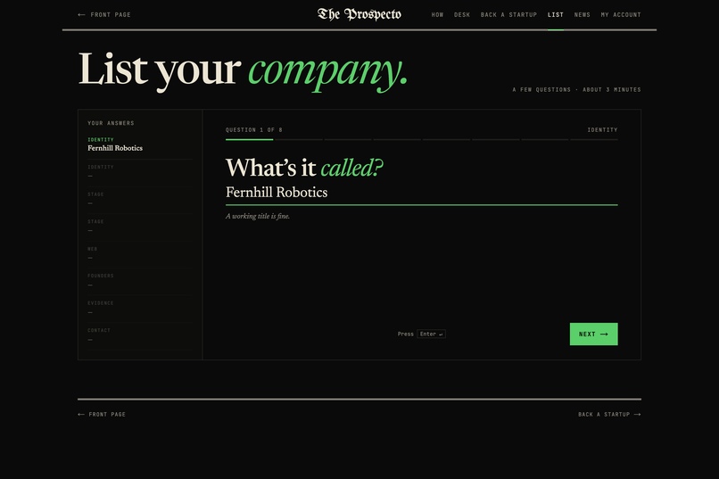 Prospecto – screenshot 5