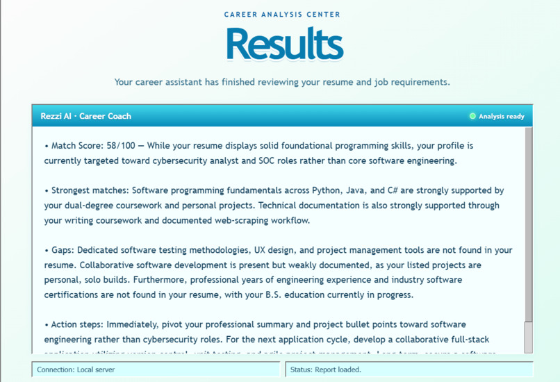 Rezzi The Resume Helper – screenshot 1