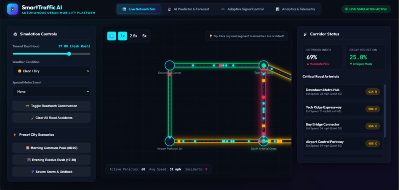 SmartTraffic AI — Vision Edition – screenshot 1