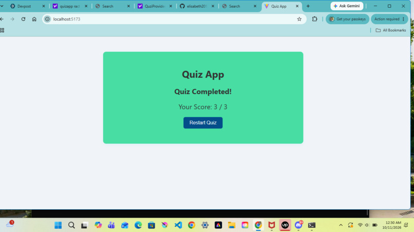 QuizApp – screenshot 4