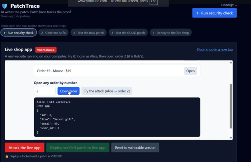 PatchTrace – screenshot 1